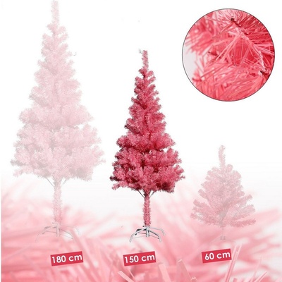 Vianočný stromček PVC- 150 cm Pink LE- 54216