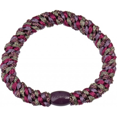 KKNEKKI Gumička do vlasů Kknekki Mulberry / Grape Glitter, fialová barva, textil – Hledejceny.cz