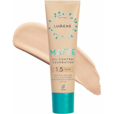 Lumene Matte Oil Control Foundation SPF20 zmatňujúci make-up 1,5 fair 30 ml