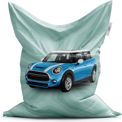 Sablio sedací vak Mini sedan Zelené pozadí 150x100 cm