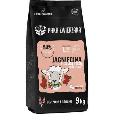 Paka Zwierzaka Puppy Lamb with wild rose L 9 kg