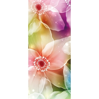 Preinterier DV0183 Fototapeta na stenu Dúhové kvety vlies 91cm x 211cm