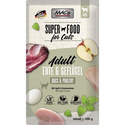 Mac's Cat kačka hydina a jablko 100 g