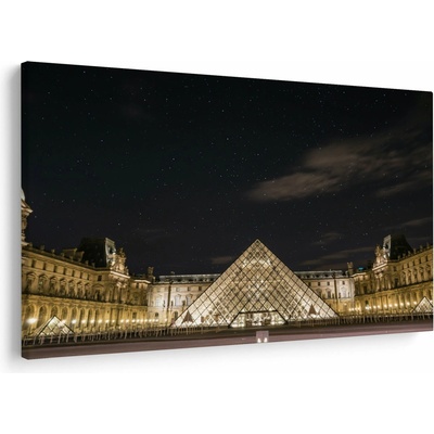 Obraz - Louvre v noci, jednodílný 120x80 cm