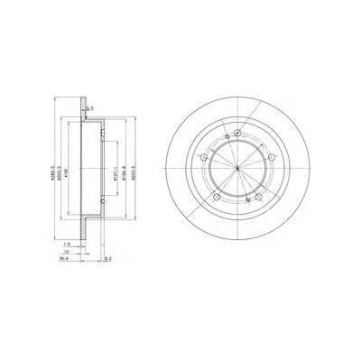 DELPHI Brzdový kotúč BG2584