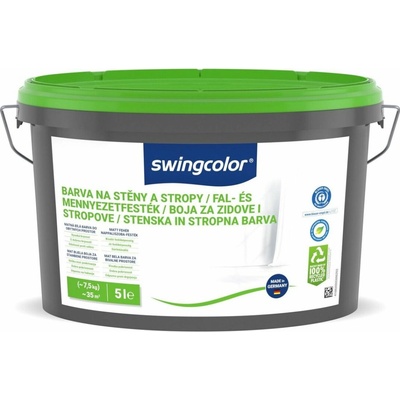 Swingcolor Barva na stěnu a strop 5 l bílá matná 6203 T0005 0095
