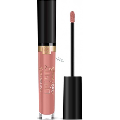 Max Factor Lipfinity Velvet Matte Lipstick tekutá matná rtěnka 015 Nude Silk 4 ml