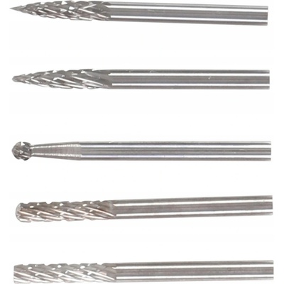 BGS Technic BGS 9596 Stopkové HSS frézy, extra krátké, dřík 3 mm (Sada 5 dílů)