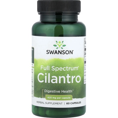 Swanson Koriander s plným spektrom 425 mg 60 kapsúl