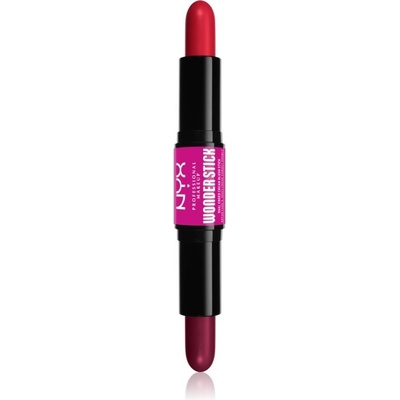 NYX Professional Makeup Wonder Stick Cream Blush obojstranná kontúrovacia tyčinka 05 Bright Amber and Fuchsia 2 x 4 g