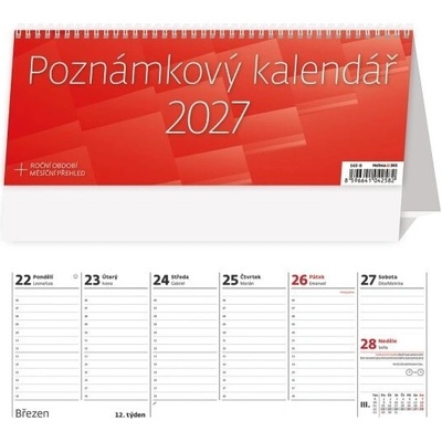 stolní Poznámkový OFFICE 24,6cm x 9,6cm, S65-27-B 2027