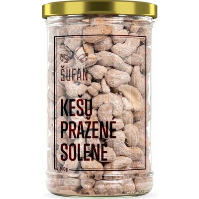 Šufan Kešu Pražené Solené ve skle 500 g