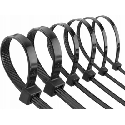Upevňovací popruh Elematic, 4,8 x 250 mm, černý