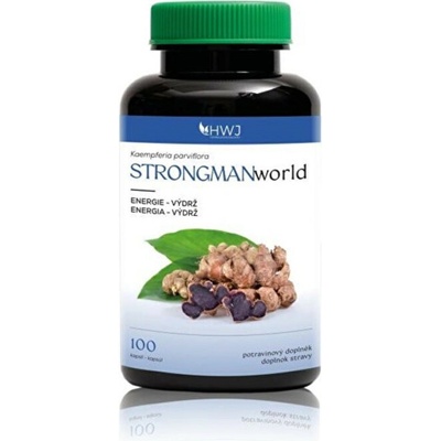 Herbal World STRONGMANworld Zázvor černý 100 kapslí