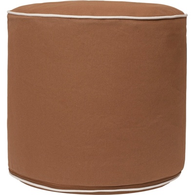 Ferm Living Puf Billow Tan Ø 40 cm, hnědá barva, textil