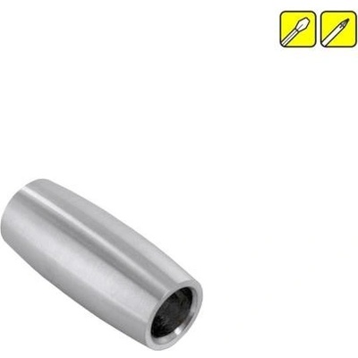 Feldmann Nerezová spojka prútovej výplne zábradlia - prútov pr.12 mm 50491-240 brus, priama priebežná, valcová