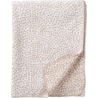 Klippan Švédsko bavlna Seeds beige Béžová deka 140x180