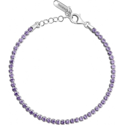Brosway Tenisový náramok s kubickými zirkónmi Fancy Magic Purple FMP107