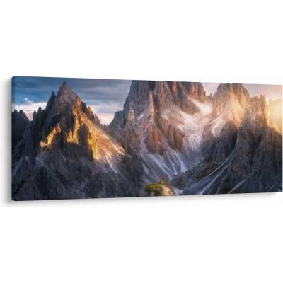 Obraz - Horská panoráma, jednodielne 120x50 cm