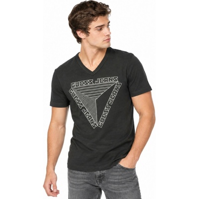 Guess Ivan v neck černé