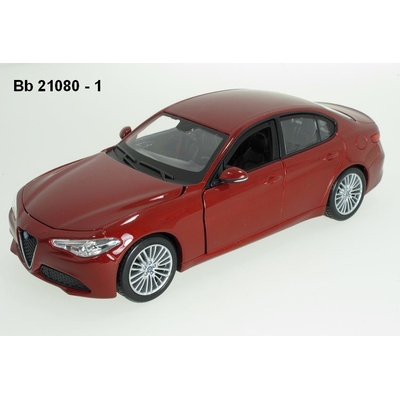 Bburago Alfa Romeo Giulia 2016 Červená 1:24