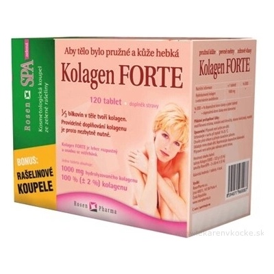 Rosenpharma Rosen Kolagen Forte 120 tablet + 2 RosenSpa zel.koupel – Hledejceny.cz