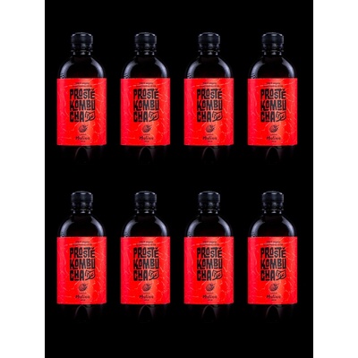 Prostě Kombucha BIO Černý čaj s příchutí malina 8 x 400 ml