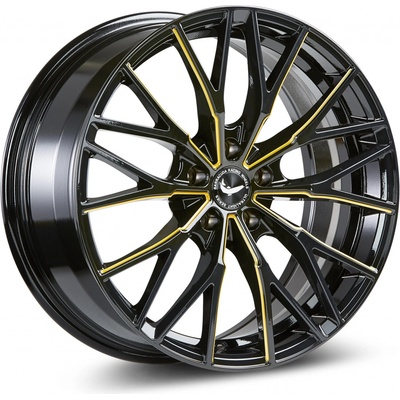 Barracuda Project THREE 8,5x19 5x112 ET43 gloss black flash gold