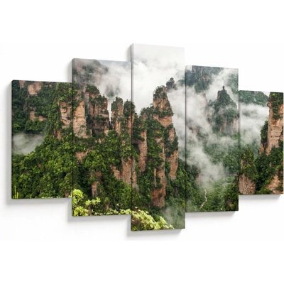 Obraz - Zhangjiajie National Park, Čína, pětidílný 150x105 cm