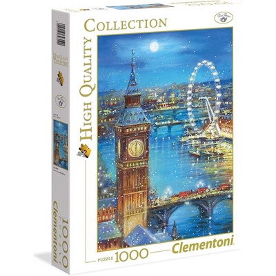 Clementoni Zasněžený Big Ben Sváteční edice 39319 1000 dílků