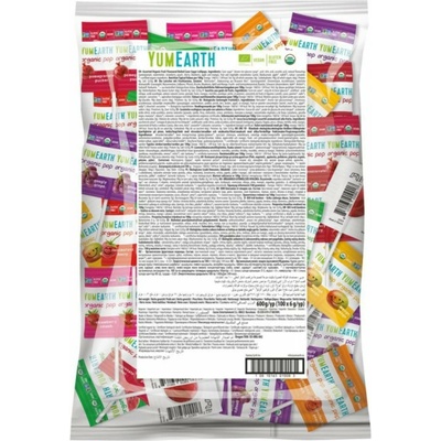 YumEarth Ovocná lízátka BIO 600 g