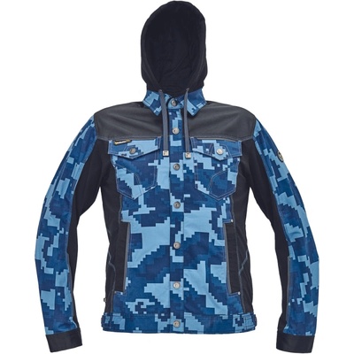 Cerva Neurum bunda camouflage s kapucí maskáč Navy