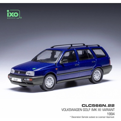 IXO Volkswagen Golf MKIII Variant 1994 Modrá 1:43