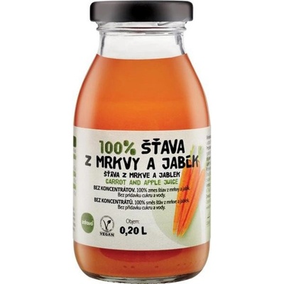 Zdravo 100% mrkva a jablko 10 x 200 ml
