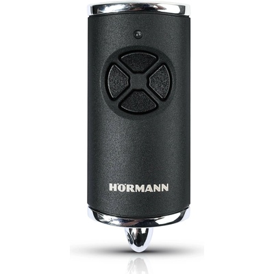 Diaľkový ovládač Hörmann HSE 4 868 MHz BiSecur (čierny, matný, chrómované kryty)