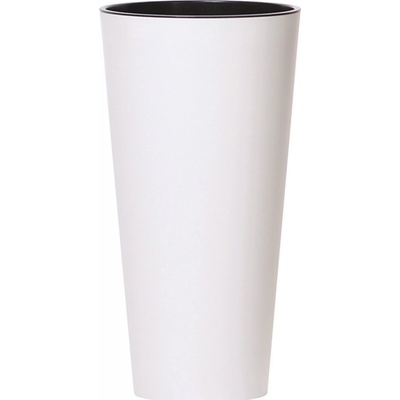 Prosperplast Květináč TUBUS SLIM + vklad bílý mat 25 cm
