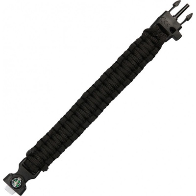 Paracord 101 Inc Survival Compass 8 - čierny
