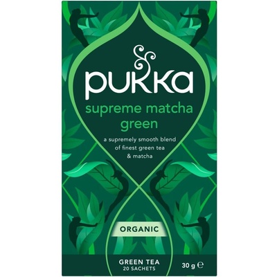 PUKKA BIO SUPREME MATCHA GREEN 20 ks