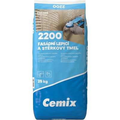 Cemix 2200 Fasádní lepicí stěrkový tmel 25 kg