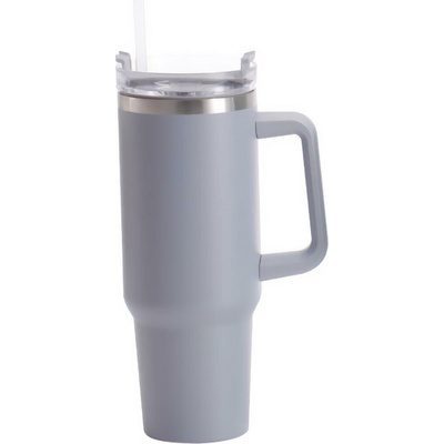 Excellent Houseware Velký termohrnek z nerezové oceli 1,2 l světle šedý