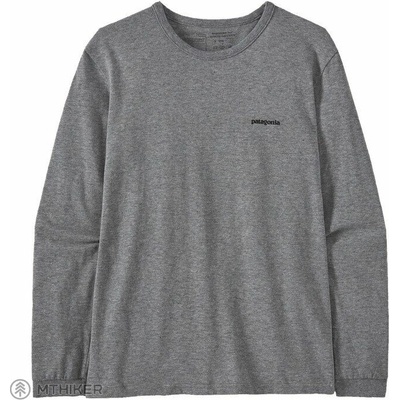 Patagonia L/S P 6 Logo Responsibili dámske tričko gravel heather