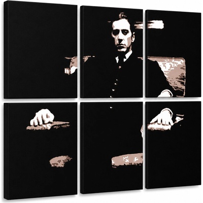 Ručne maľovaný POP Art obraz GODFATHER - 120x80 cm