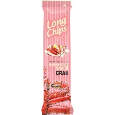 Long Chips bramborové chipsy s příchutí kraba 75 g