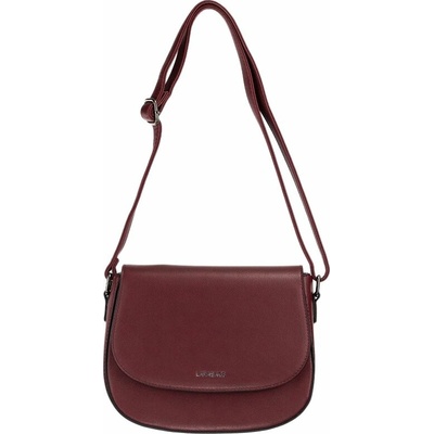 PAOLA dámska crossbody koženková kabelka Bordová