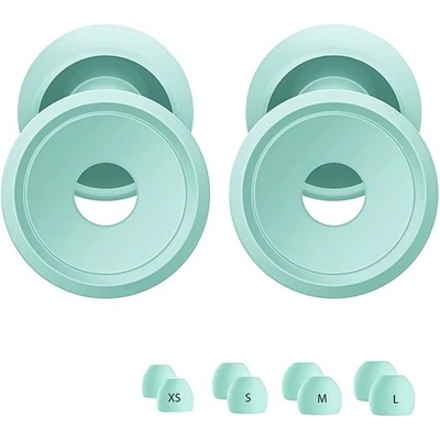 Earplugs špunty do uší s usazovacím kroužkem Tyrkysová