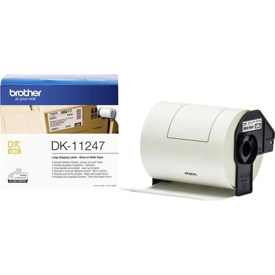 Brother DK-11247 etikety v roli 103 x 164 mm papier biela 180 ks trvalé DK11247 prepravné štítky univerzálne etikety DK11247