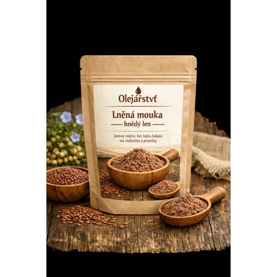 Olejářství Lněná mouka hnědý len 250 g
