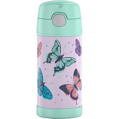 Thermos FUNtainer dětská termoska 355 ml Motýlci růžová modrá