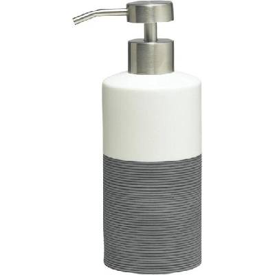 Sealskin Doppio, Porcelánová pumpička na mýdlo, Šedá