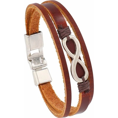 Predator Q1 Rosewood – pánské náramky, hnědá, nekonečno hnědá kůže pánské náramky 25 Predator Q1